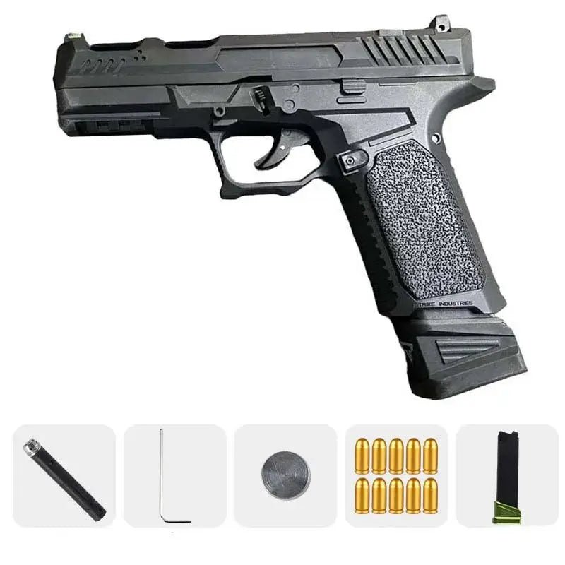 SI-G17-Laser-Tag-Gun-package-accessories CZS SI G17 Shell Ejecting Laser Tag Toy Gun - Image 1