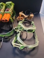 Lot 7 x Lazer Tag Team Ops Laser Guns + 4 Headsets, Tiger Electronic Eye link co - Image 3