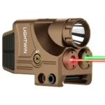 Red Green Laser Beams with 600 Lumens Flashlight for Pistols, 3 in1 Laser