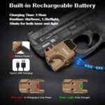 Red Green Laser Beams with 600 Lumens Flashlight for Pistols, 3 in1 Laser - Image 4