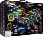 Rechargeable Laser Tag Set of 4 with LCDs 360° Sensors Kids Adults Family Game - Image 2