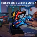 Rechargeable Laser Tag Blasters Set of 4 - No Vests Needed, Docking Station Incl - Image 2