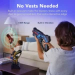 Rechargeable Laser Tag Blasters Set of 4 - No Vests Needed, Docking Station Incl - Image 3